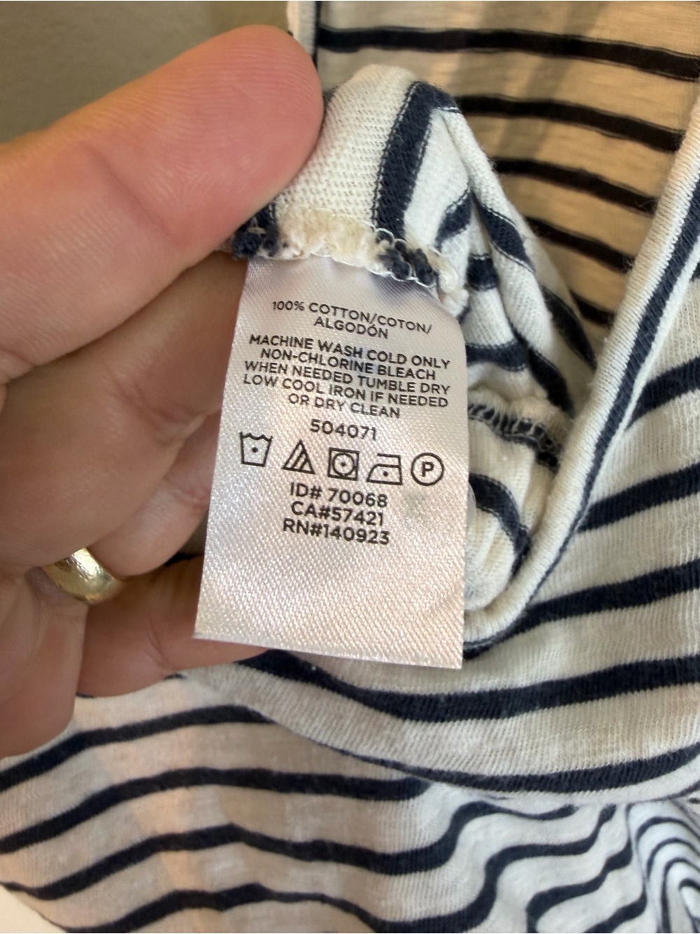 Lou & Grey by LOFT Romper Medium Gray White Drawstring Cutout Back - Picture 6 of 6